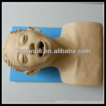 Mannequin d&#39;intubation bucale et nasale ISO, modèle d&#39;entraînement à l&#39;intubation trachéale électrique